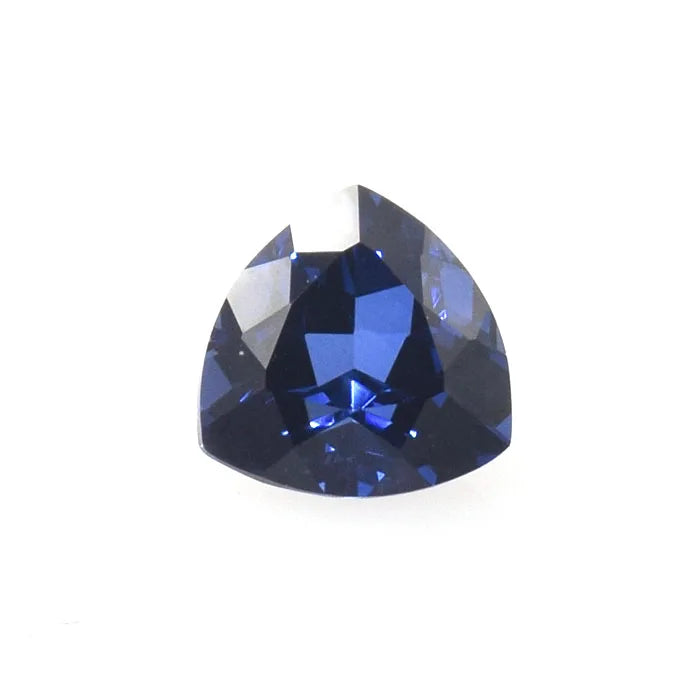 Hot Sale 5A Lab Created Corundum Trillion Cut #33 #34 Blue Synthetic Sapphire Loose Gemstone for Jewelry