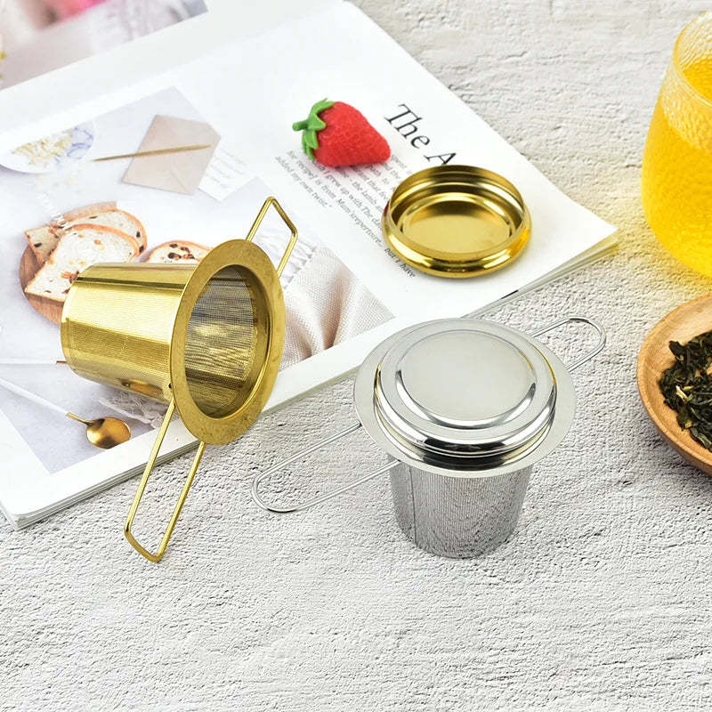 Eco-Friendly Home and Kitchen Accessories Folding Tea Infuser Stainless Steel 304 Strainer