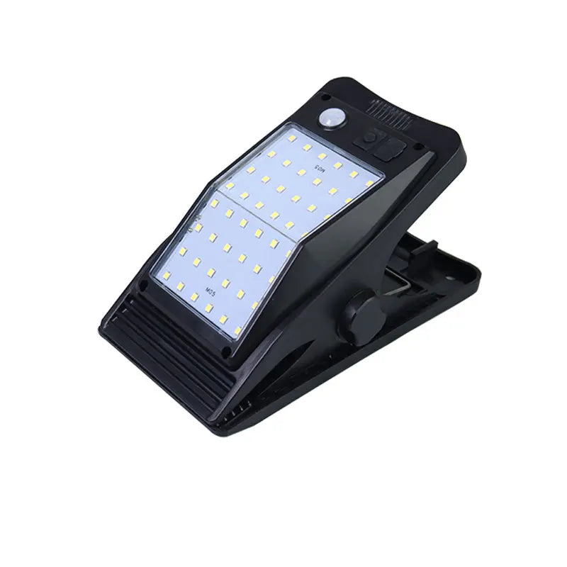 Howlighting 72LED Outdoor Patio Ultra Bright Human Induction Light New Terrace Solar Clamp Light Wall Light for Garden