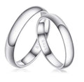 S925 Sterling Silver Womens Wedding Rings Plain Dome Silver Band Ring Couples Jewelry Sterling Silver Pinky Rings