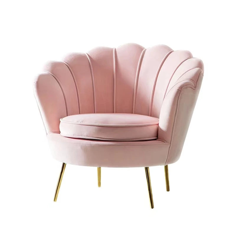 Italian Luxury Design Home Hotel Living Room Furniture White Color Fabric Lounge Sofa Single Sofa Chairs