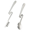 Hot Selling Stainless Steel Honey and Syrup Curved Honey Stirring Tea Coffee Spoon