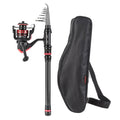 Hot Sale Portable Long Casting 1.8cm-4.5cm Length Carbon Fiber Telescopic Fishing Rods for Saltwater