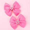 Factory Customized Colors Grosgrain Ribbon Hair Bows With Alligator Clips