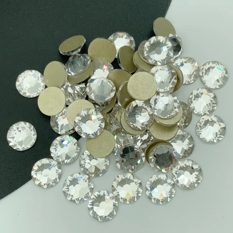 High Quality Wholesaler Sparkle Crystal clear Flat Back Non Hot Fix 2088 16 Facets Rhinestones for Dance Dress