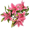 Real Touch Latex Flower Lilies Artificial Flowers Lily for Home Wedding Decoration