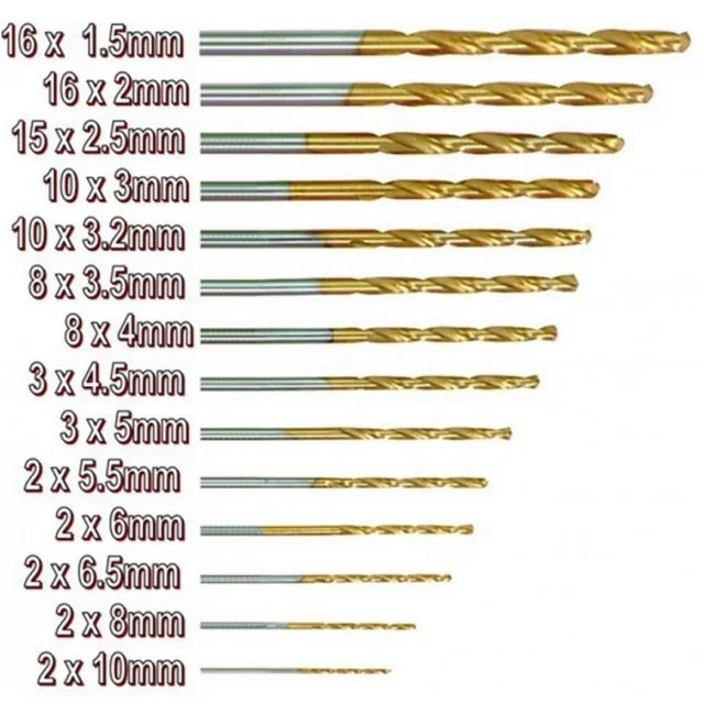 CHAJANE M35 Cobalt High-Speed Steel Drill Bit Set 5.5mm/5mm/3mm/6mm/8mm Twist Drill Bits Straight Shank DIN 338 3-Year Warranty