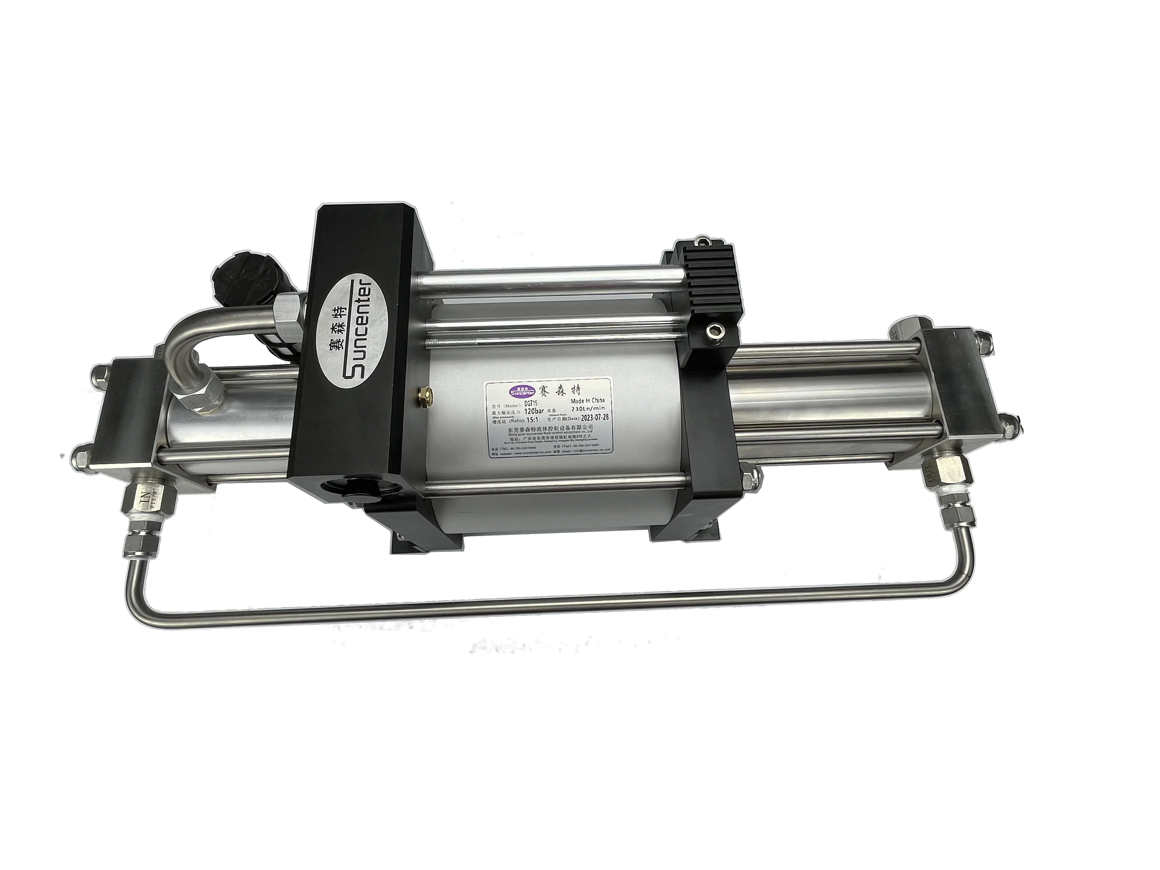 Natural Helium Oxygen Advanced Hydrogen High Pressure Pneumatic Stainless Steel Piston Pump Gas Booster Pump