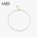 2024 Fashion Popular Size 6-7mm White Baroque Pearl Necklace for Summer Women Jewelry