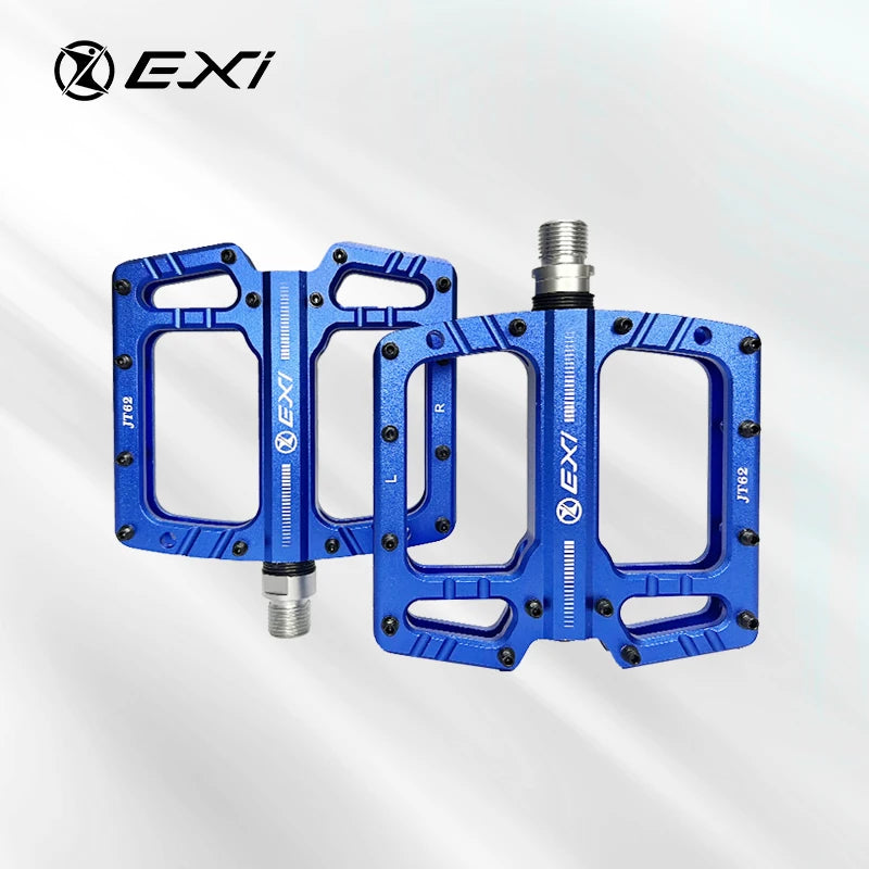 Universal Anti-Slip Bike Pedals Colorful Flat Platform Folding Mountain Road Bicycle Aluminum Alloy Bearings for Both Mountain
