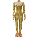 Sexy Colorful Sequins Mirror Pole Dance Leotard Adult Mesh Bodysuit Rompers Women Club Stage Performance One Piece Jumpsuits