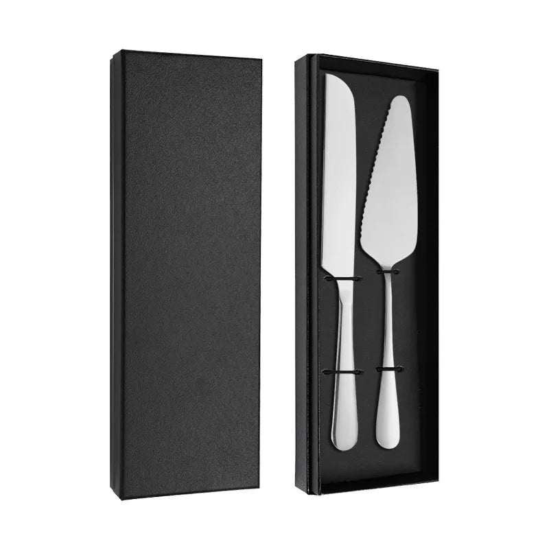 Stainless Steel Butter Knife Pizza Shovel Cutlery Silverware Spatula Set Cake Knife and Server Set