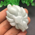 Certified Grade a Jade  Burma Jadeite Jade Pendant Nine-Tailed Fox Jade Pendant Jewelry Wholesale