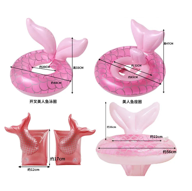 Hot Selling Kids Mermaid Swim Tube Mermaid Swim Arm Sleeve Float Mermaid Series Swim Products