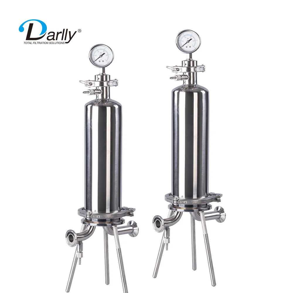 For OEM Stainless Steel 304/316L Multi-Round Sanitary Filter Housing 100mm/200mm for Industrial Use SIP CIP Compatible