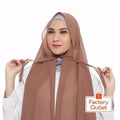 Factory Direct Sales Adult Instant Hijab All Size Material Rope Fashionable Hijabs in Europe and America
