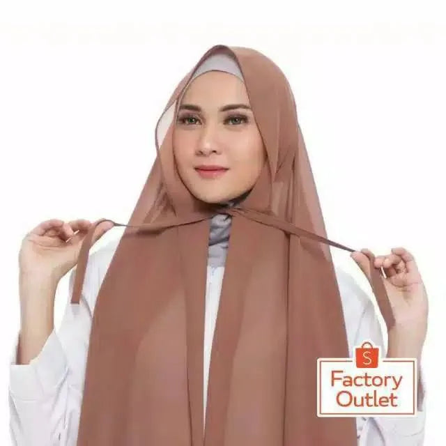Factory Direct Sales Adult Instant Hijab All Size Material Rope Fashionable Hijabs in Europe and America