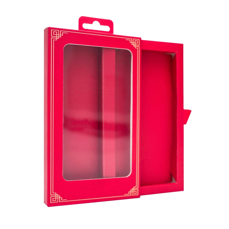 Eco-friendly  custom  logo  phone  case  packaging  box  drawer  paper  box  with  custom model  design