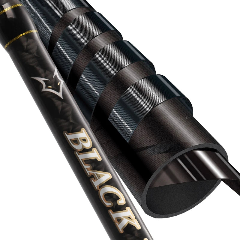 Histar Customization Upgraded Black Fox 2.1m 2.4m Long Cast 2/3 Tips Fast Action Toray Carbon Cloth Casting Fishing Rod