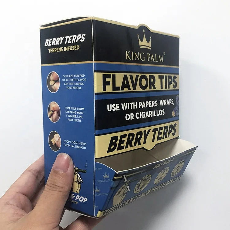 Custom Paper Dispenser Drawer Cigar Packaging Kraft Retail Cardboard Counter Display Box for Paper Tips