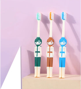 Factory Stock3-12years Old Cartoon Prince Children's Soft Bristle Toothbrush