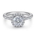 Classic Promise Rings Round Cut 7.5mm Prong Setting Tarnish Free Jewelry Wedding Ring Finger for Female