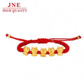 Golden Dragon Alluvial Gold Red Rope Hand Strap Women's National Fashion  Woven Red Hand Strap Dragon Zodiac  Bracelet