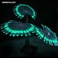 Momovalley LED Livistona Dream Big Fan Leaf Chinensis Lights Flower Landscape Lights Decorative for Elegant Festival Venue Decor
