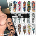 WD01 Wholesale Tatuajes Waterproof Non-toxic and Eco-friendly Full Arm Tattooes Tatouage Sticker Temporary Tattoo Sticker