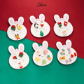 HOVANCI 3pcs Christmas Brooch Set With Cute Package Polymer Clay Christmas Tree Penguin Brooch for Girls