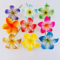 Feather Plumeria Foam Flower Stem Ear Pick Floral Hair Accessories Artificial Island Tiara Polynesian Hibiscus Tiara Hakus