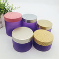 Custom Color Empty Body Scrub Jars 1OZ 2OZ 3OZ 4OZ 5OZ 8OZ Cosmetic Plastic Jars with Lid for Body Butter Container Cream Jars