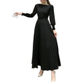 Women Clothes Summer Lady Dress Women's Clothing Solid Color Chiffon Long Sleeved Holiday Girls Belt Dresses
