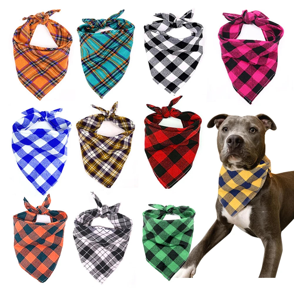 Wholesale Cheap Cotton Pet Triangle Stock Fast Shipping Bandana for Dog Cat Puppy