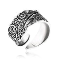 Nordic Mythology Viking Retro Crow Stainless Steel Ring European and American Men's Trendy Viking Ring Wholesale