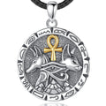 Unique Design Religious Jewelry 925 Sterling Silver Egyptian Anubis Amulet Pendant Necklace for Men or Women
