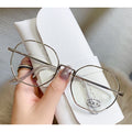 MK2311201 New Unisex Trendy Retro Classic Metal Cheap Round Anti Blue Light Blocking Eye Glasses Frames for All Face with Tip