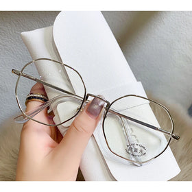 MK2311201 New Unisex Trendy Retro Classic Metal Cheap Round Anti Blue Light Blocking Eye Glasses Frames for All Face with Tip