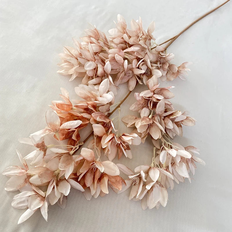 Multicolor-Dirty Pink Modern Style Artificial Flower Wedding Decoration Long Branch Vanilla