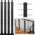 Condibe 2"x2" square Black Stainless Steel Wire Cable Deck Railing