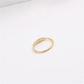 Fenny 18K Gold Plated Wholesale Non Tarnish Permanent Classic Irregular Stainless Steel Finger Ring Stylish for Women
