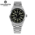 Factory Price San Martin Vintage pilot Yn55 39mm Mechanical Automatic Movement 20atm 316 Stainless Steel Watch for Sale