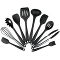 10PCS Silicone Kitchenware Non-stick Cooking Tool Spoon Spatula  Shovel Silicone Utensils Set