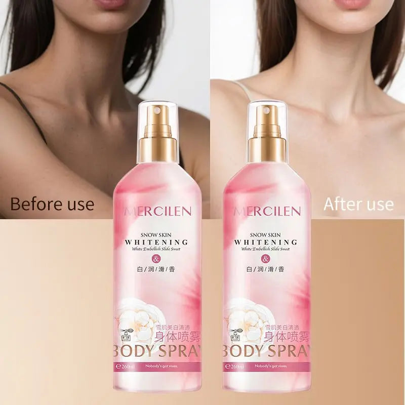 Oem Odm MERCILEN Moisturizer Body Spray Private Label Luxury Skin Care Products Whitening Bleaching Body Lotion Spray