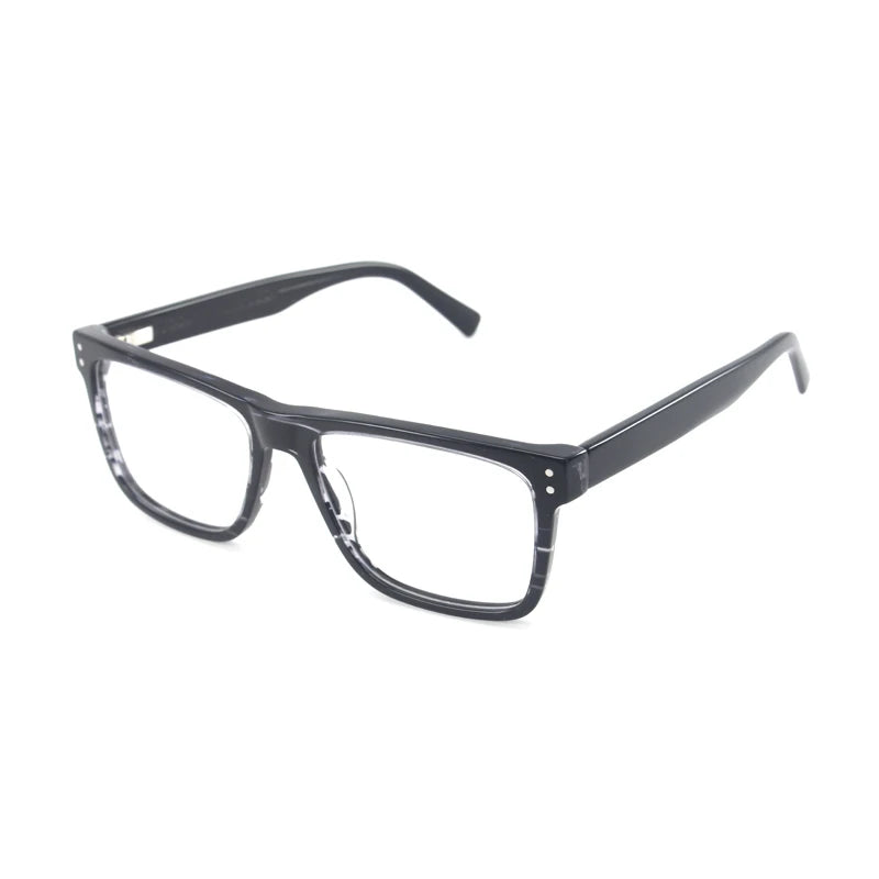 Hot Selling Luxury Men's Square Acetate Optical Glasses High Quality Eyeglasses Frames Solid Pattern Lens Eyewear Frame Optical