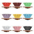 Top Seller Ceramic Coffee Dripper Cup with Wood Stand Coffee Filter Cup Pour Over Coffee Dripper