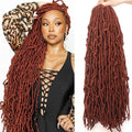 Wholesale Dropshipping 18 30 in Ginger Butterfly Faux Locs 24 Inch Straight Ready to Ship 36 Inch Blonde Ombre Soft Locs Crochet
