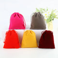 8*10cm Drawstring Velvet Pouch Flocked Lining Jewelry Gifts Accessories Small Velvet Bag Wholesale Ready Stock