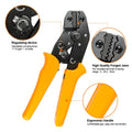 24-14AWG Steel Multi-Function Self Adjusting Wire Stripper Terminals Crimper Plier Tools Electrical Wire Stripping Cable Cutting