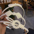 Ladies Pearl Head Band for Women Girls Gift Party Holiday Bling Bow and Rabbit Shape Kids Hair Accessories White Wedding